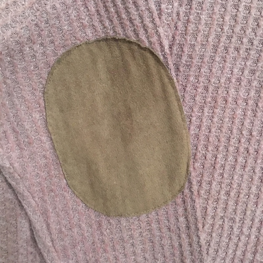 Umgee Women’s Waffle Knit Button Front Cardigan Sweater Thermal Berry Pink Sz S - Picture 4 of 8
